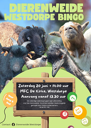 Dierenweide Westdorpe bingo